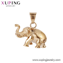 33519 xuping elephant gold Stainless Steel Jewelry pendant